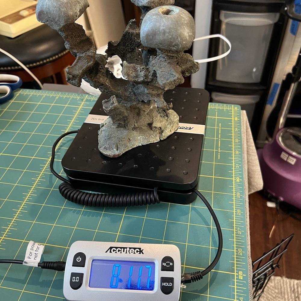 Vtg Brutalist Cast Bronze Mushroom Sculpture 6.5" Mid Century Organic Art MCM - Picture 8 of 12